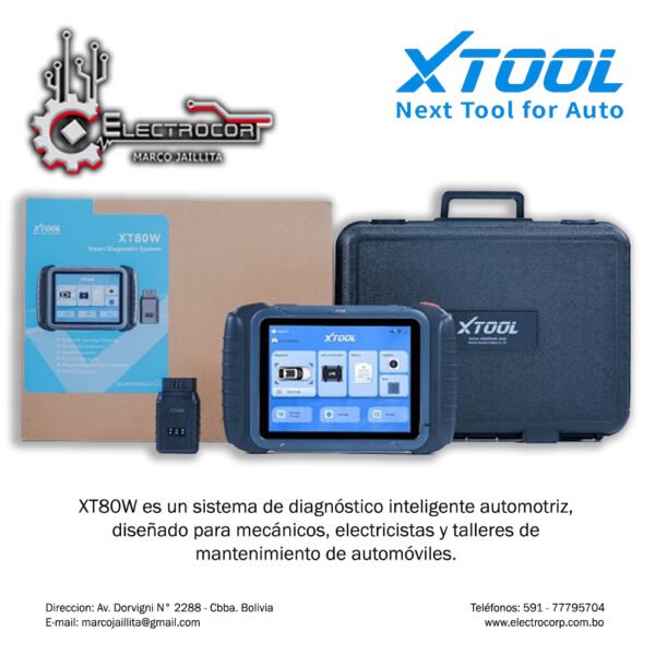 XTOOL XT80W Sistema de diagnóstico inteligente