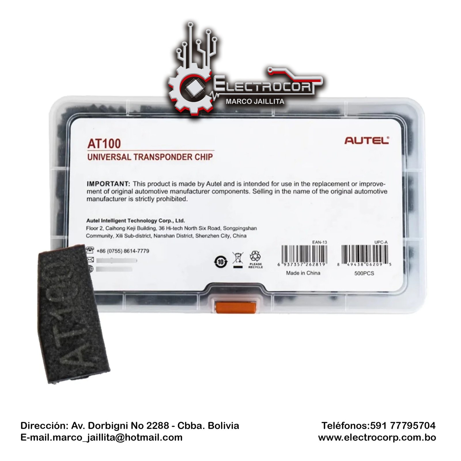 Chip Transponder Universal AT100 - Imagen 3