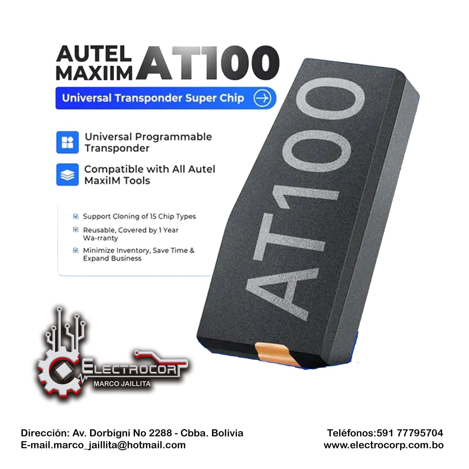Chip Transponder Universal AT100